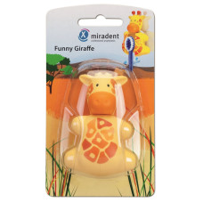 MIRADENT giraffe toothbrush holder, funny animal design, 1 piece