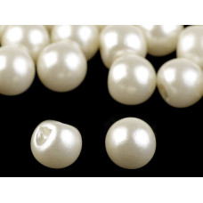   Sew-on Faux Pearl Bead / Button Ø12 mm  