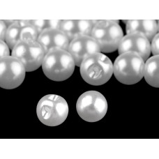   Sew-on Faux Pearl Bead / Button Ø8 mm  