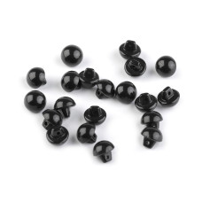   Black Dome Buttons Eyes 15'  