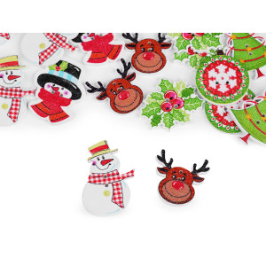   Decorative Christmas Wooden Button  