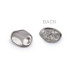   Metal Shank Button with Unique / Uneven Shape size 46'  