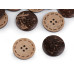   Double-sided coconut button size 24', 28', 36', 40', 48'  