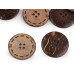   Double-sided coconut button size 24', 28', 36', 40', 48'  