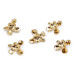   Metal button flower size 32'; 40'  
