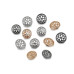   Metal filigree button size 34'; 40'  