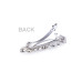   French Hair Clip with AB effect Rhinestones  