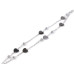   Double Stainless Steel Bracelet, Heart  