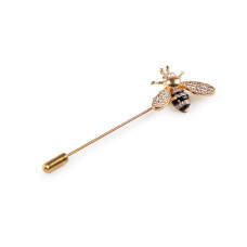   Decorative Pin / Brooch with Rhinestones, Honeybee  