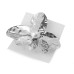   French metal hair clip flower with pearl  
