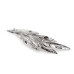   French metal hair clip, leaves  