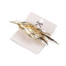   French metal hair clip, leaves  