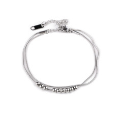   Stainless steel double snake bracelet  