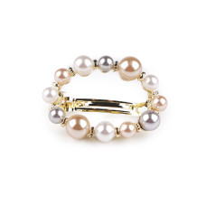   French hair clip with faux pearls  