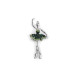   Brooch with rhinestones, ballerina  