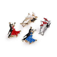   Brooch model, dancing couple  