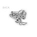   Brooch with rhinestones butterflies  