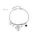   Stainless steel heart bracelet  