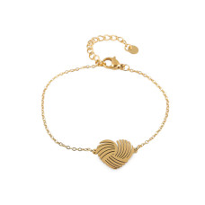   Stainless steel heart bracelet  