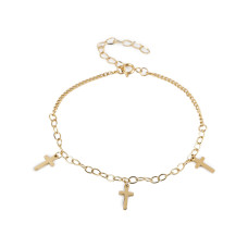   Stainless steel bracelet, cross  
