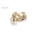   Brooch with faceted stones and pearl, mask  