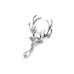   Brooch with rhinestones deer  