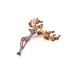   Brooch with rhinestones deer  