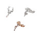   Brooch with rhinestones deer  