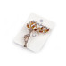   Brooch with rhinestones deer  
