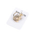   Brooch with rhinestones, swan  