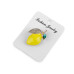   Brooch with rhinestones, lemon  
