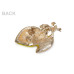  Brooch with rhinestones, lemon  