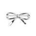   Bow brooch, four-leaf clover  