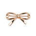   Bow brooch, four-leaf clover  