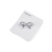   Bow brooch, four-leaf clover  