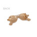   Brooch glasses, mustache  