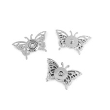   Decorative Snaps / Snap Buttons, Butterfly  